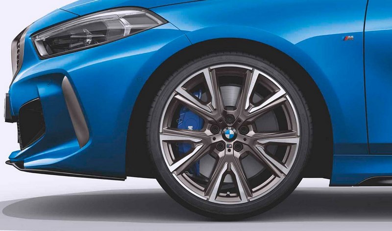BMW純正Alufelge M Performance v-speiche 557 Ceriumgrey 8j x 19 et 54フロントアクスル /リアアクスル1シリーズF40 2シリーズF44 | 36118053525