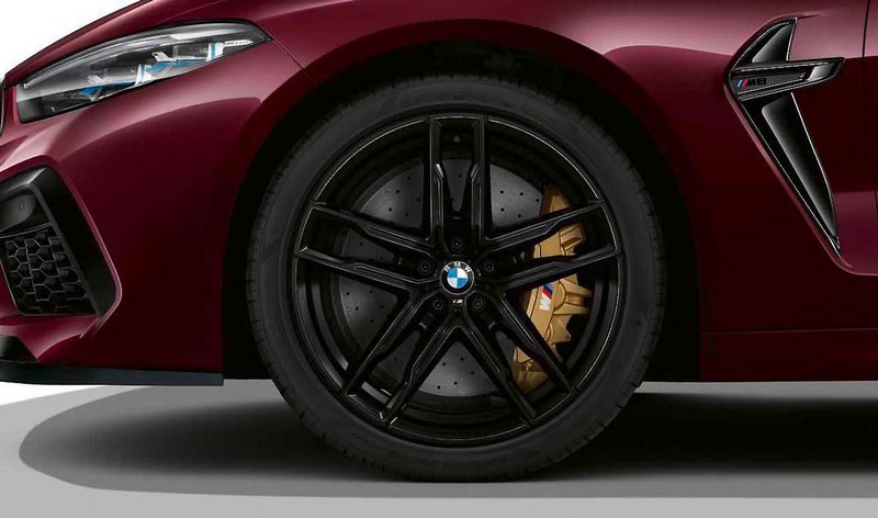 BMW本物のAlufelge M double -Piches 810 Black 9.5j x 20 et 28 Vorder Axle M5 F90 M8 F91 F92 F93 | 36118089566