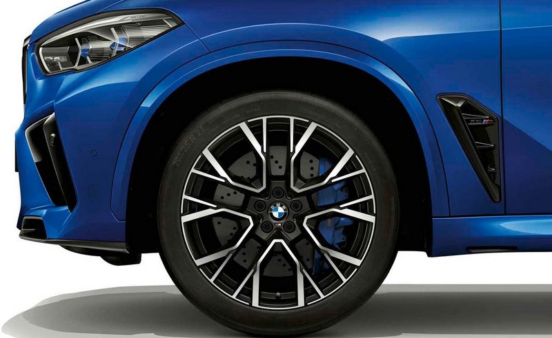 BMW本物のアルフェルジMパフォーマンスSternSpeiche 809 Bicolor（Jet Black uni / high -speed）10.5j x 21 et 31 Front Axle x5m f95 x6m f96 | 36118090796