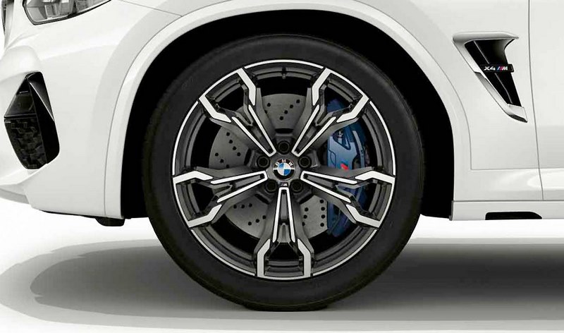 BMW本物のAlufelge M v-Speiche 765 Bicolor（Orbitgrey / Glamour）10J X 21 ET 39リアアクスルX3M F97 X4M F98 | 36118095560