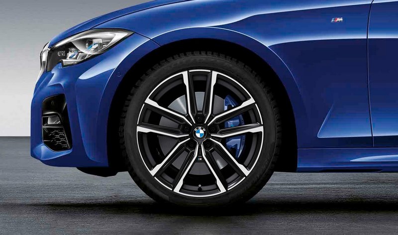 BMW純正Alufelge M double -Pakes 797 Bicolor（Jet Black Matt / Hard -screen）8J x 19 et 27フロントアクスル3シリーズG20 G21 4シリーズG22 G23 | 36118747000