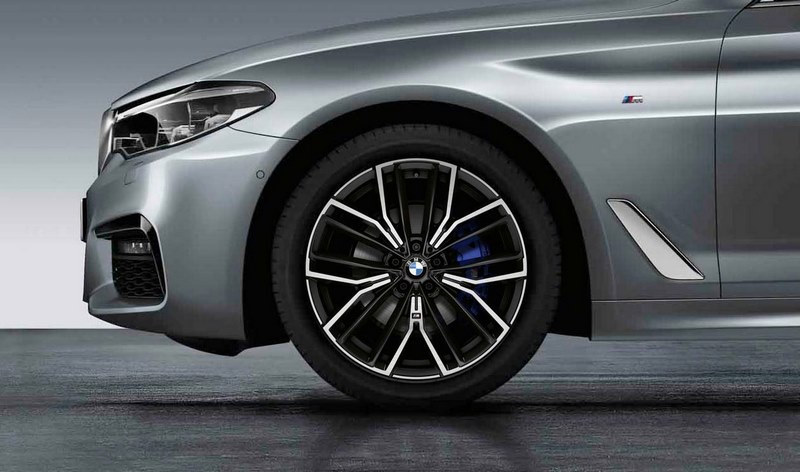 BMW本物のAlufelge M Y-Speiche 846 Bicolor（Jet Black Matt / High-Gloss）8J X 20 ET 30 FRONT AXLE 5ER G30 G31 | 36118747236