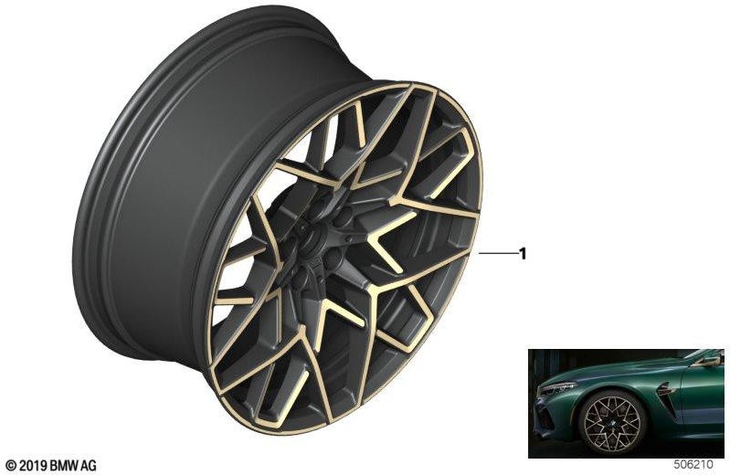BMW本物のローホイールライトメタル10.5JX20 ET28（36119882245）| 36119882245