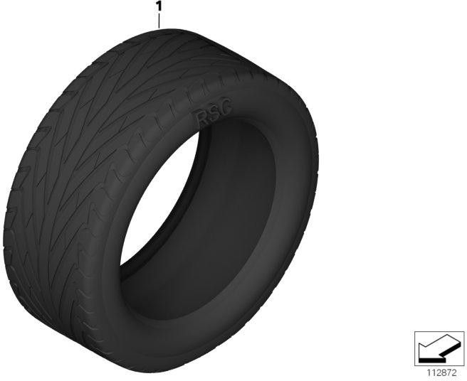 BMW本物のグッドイヤーエクセレンスROF 245/45R19 98y（36120445248）| 3612045248