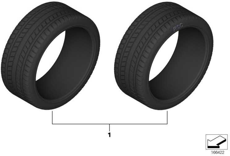 BMW本物の大陸SportContact 5 SSR 225/45R18 91Y（36122293689）| 3612293689