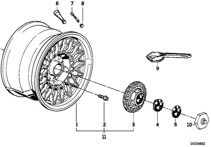 BMW本物のhabenカバーD = 171mm 7シリーズ5シリーズ（36132225623）| 3613225623