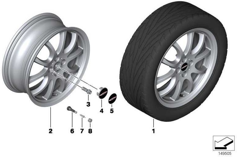 BMW純正J.Cooper Works Haben Cover Mini（36136778917）| 36136778917