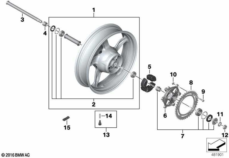 BMW本物のセットRadlager（36318566520）| 36318566520