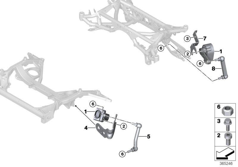 BMW純正ホルター後部のHöhesensensor（37142284258）| 37142284258