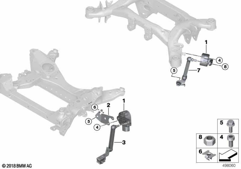 BMW純正ホルターフロントのレベルセンサー（37146872107）| 37146872107