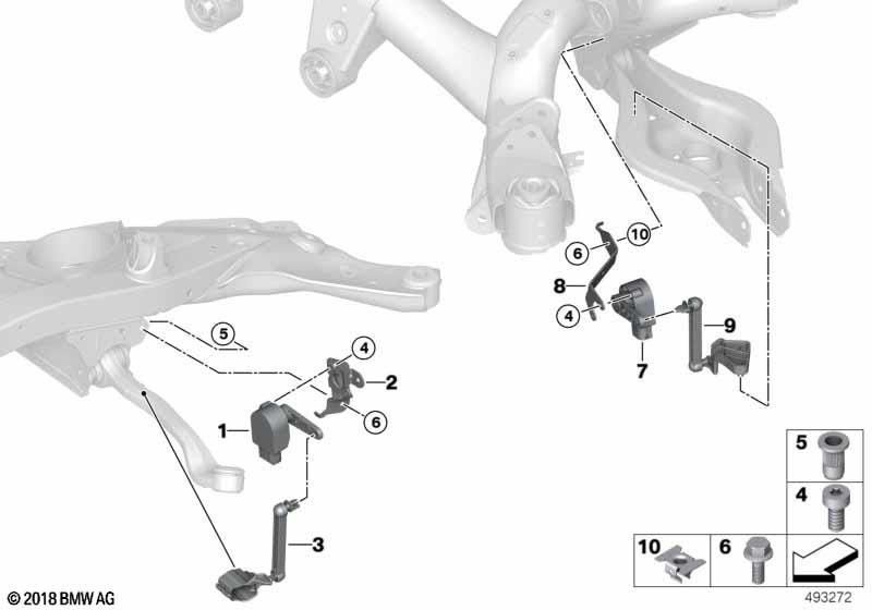 BMW本物のホルターHöhestensenorFront Left（37146878571）| 37146878571