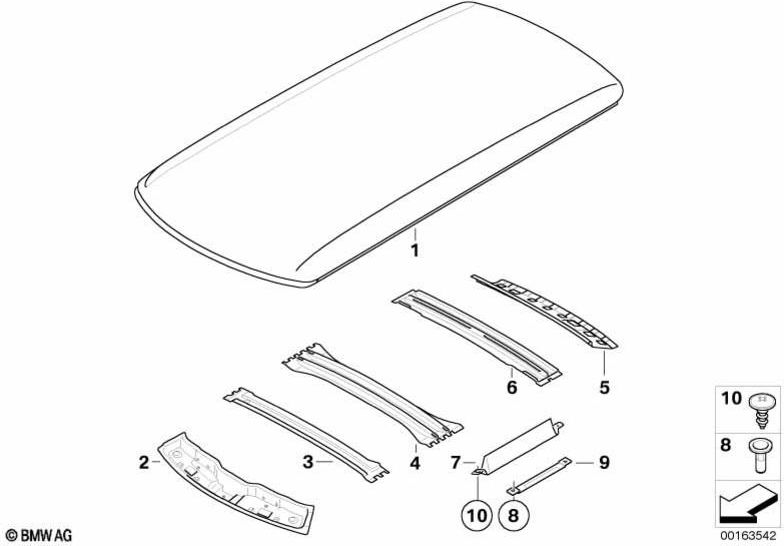 BMW純正ブラインドリベットマザーフラットヘッドM5（41002756580）| 41002756580