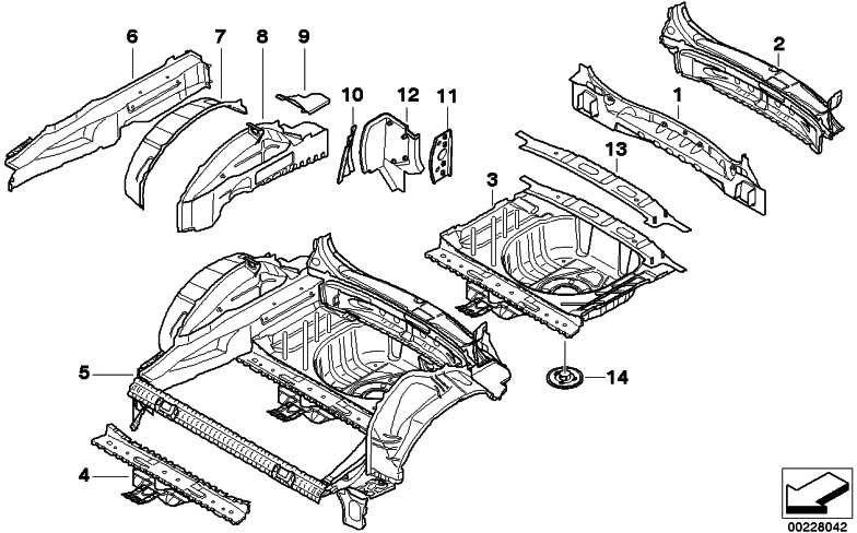 BMW本物の荷物コンパートメントフロアミニ（41002757221）| 41002757221