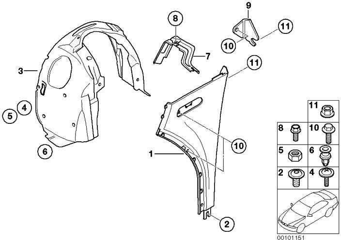 BMW左ミニの本物のホルターサイドウォール（41007067823）| 41007067823