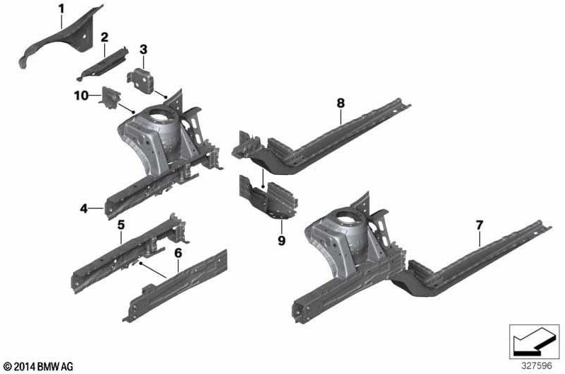 BMW純正接続Radhaus/Entry Right（41007360136）| 41007360136