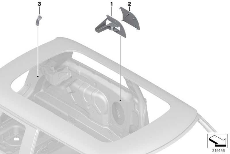 BMW左GP2（41007375779）にある本物のホルターサイドクラッディング| 41007375779