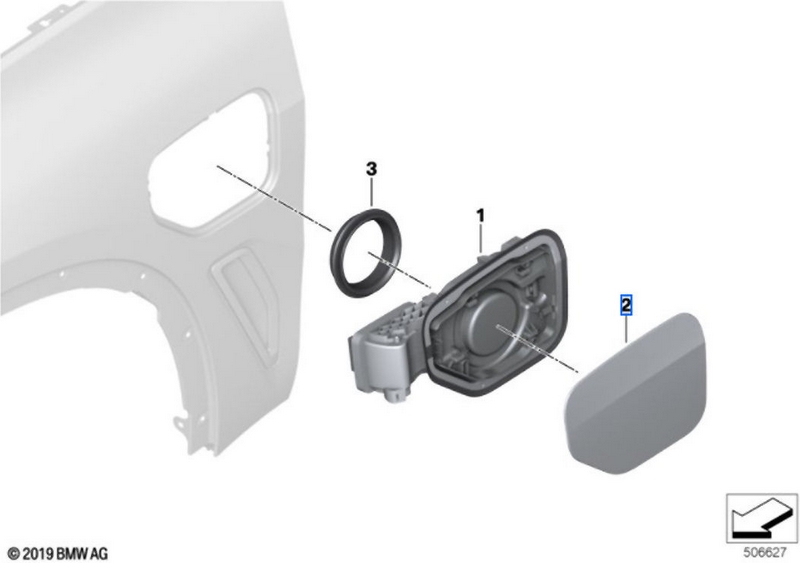 BMW本物の荷重フラッププライミングX3 G01 IX3 G08 BEV（51177407863）| 41007405757