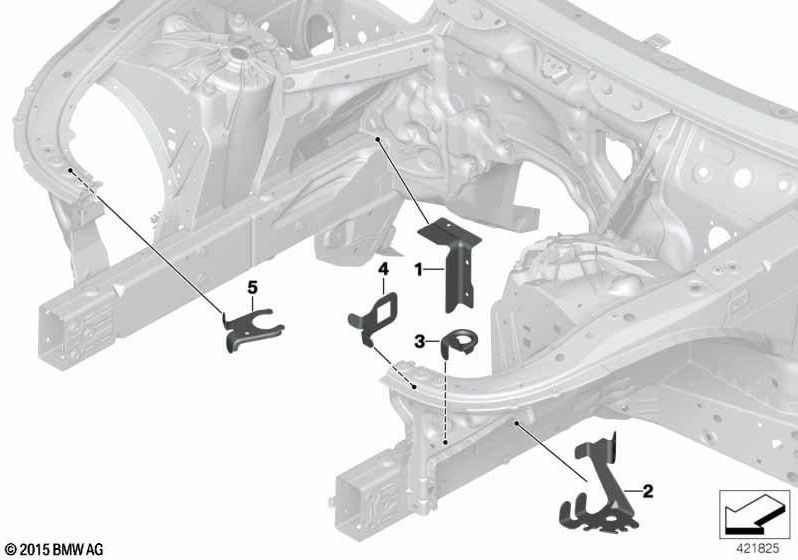 BMW左側の本物のホルターブレーキホース（41007412933）| 41007412933