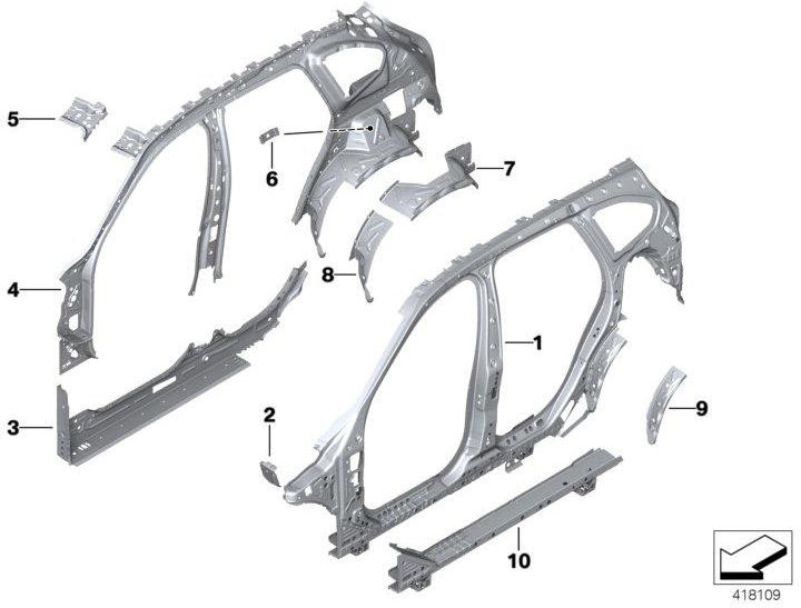 BMW純正拡張radhaus right（41007436164）| 41007436164