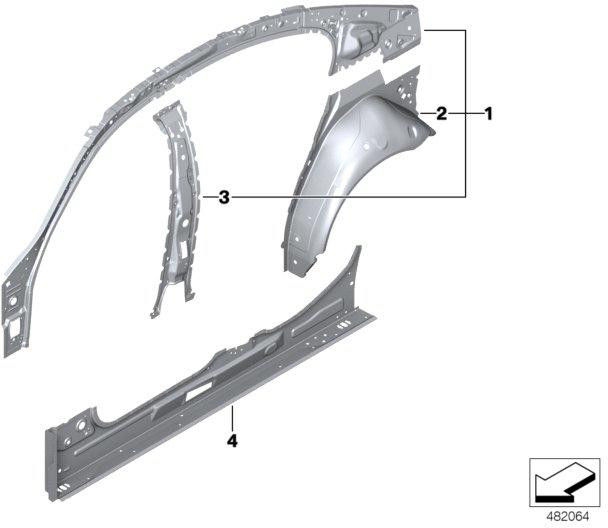 BMW左後部の本物のRadhausボウル（41007437455）| 41007437455
