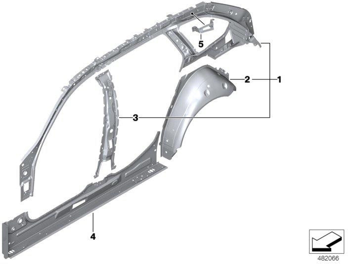 BMW左後部の本物のRadhausボウル（41007437457）| 41007437457
