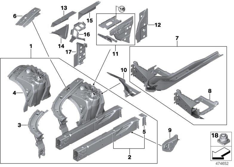 BMW本物のサポートキャリアo。fgst.-no. Radhaus v。 r。 （41007446654）| 41007446654