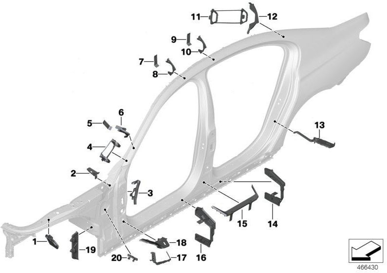 BMW純正フォームパート以下（41007457797）| 41007457797