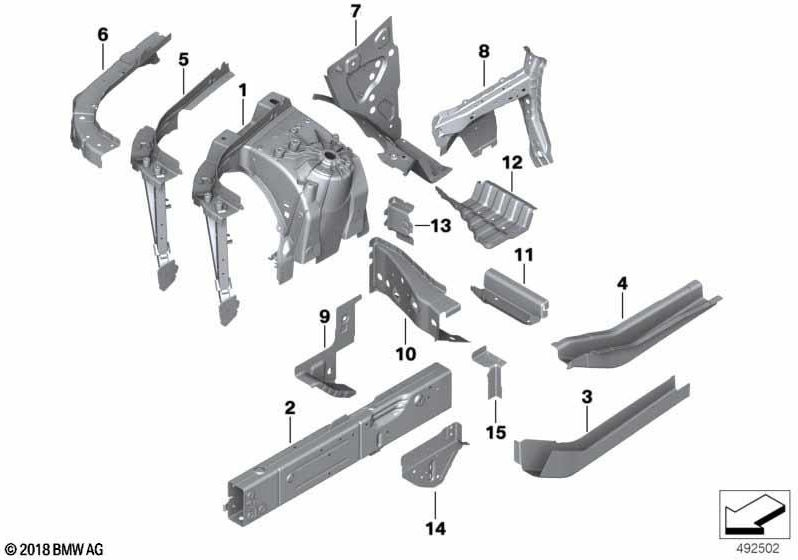 BMW左の本物のa-pälen左（41007933501）| 41007933501