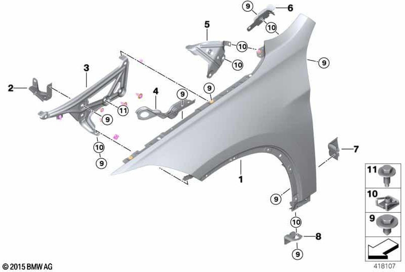 BMW純正拡張radhaus right（41007956404）| 41007956404