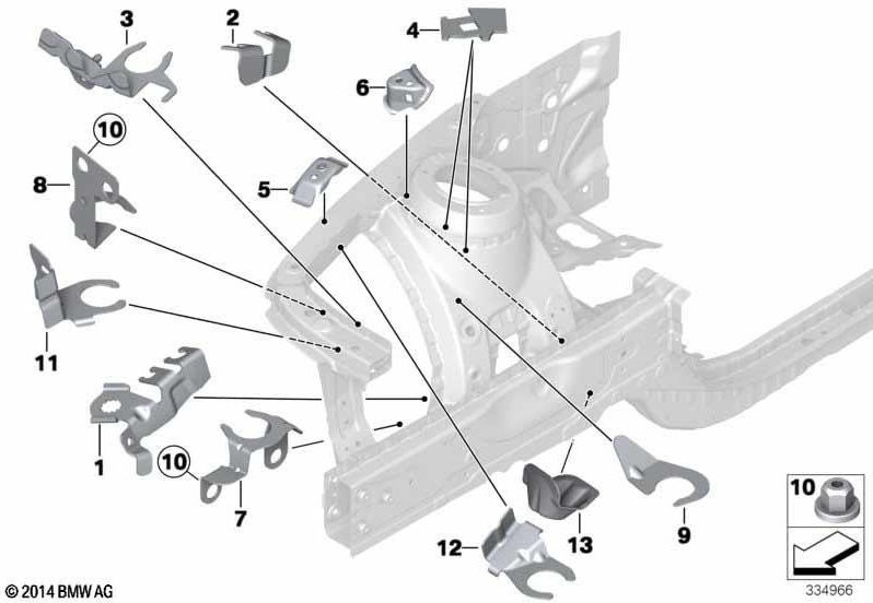 BMW純正ホルダーAGD右下（41008060138）| 41008060138