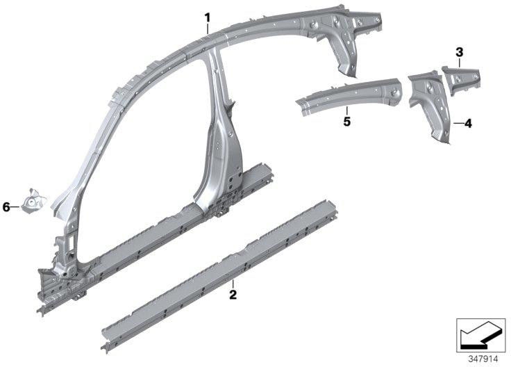 BMW純正コンソールVorder Strieben Right（41008063222）| 41008063222