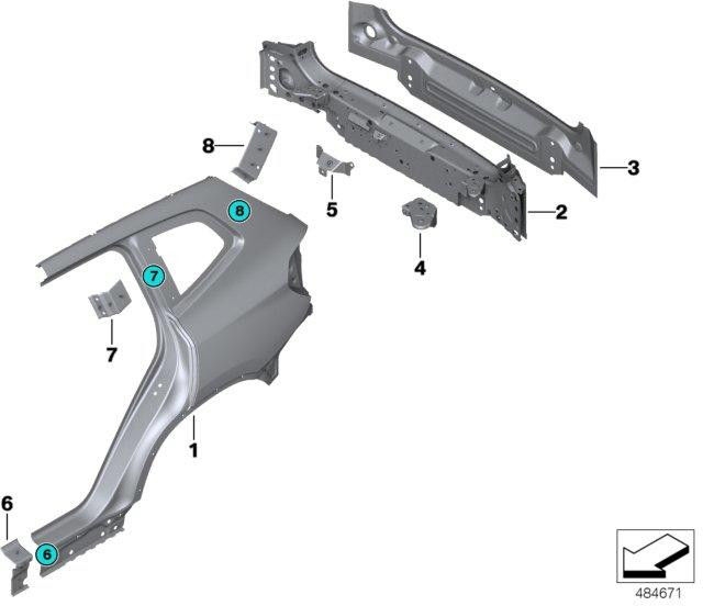 BMW左の本物のホルターバリップ（41008495537）| 41008495537