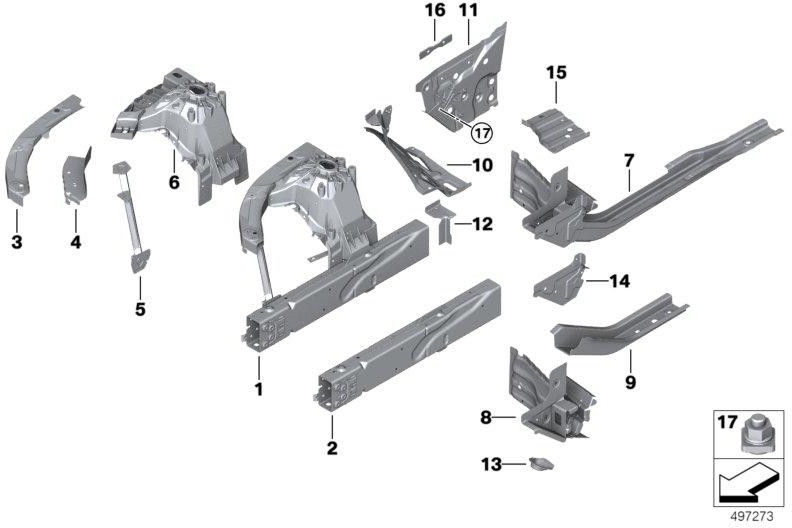 BMW本物のサポートキャリアo。fgst.-no. Radhaus v。 r。 （41008495746）| 41008495746