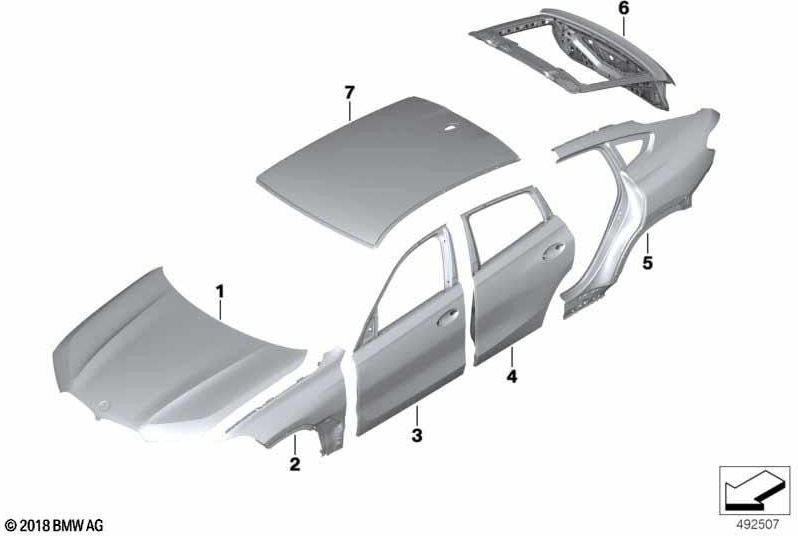 BMW本物のドアフロント左（41008497441）| 41008497441
