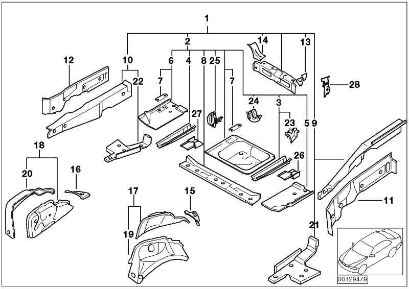 BMW本物のホルター小説サイレンサーミニ（41107035266）| 41107035266