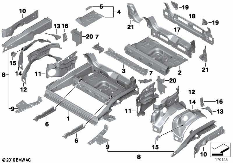 BMW右側の本物のホルター録音排気システム（41127131132）| 41127131132