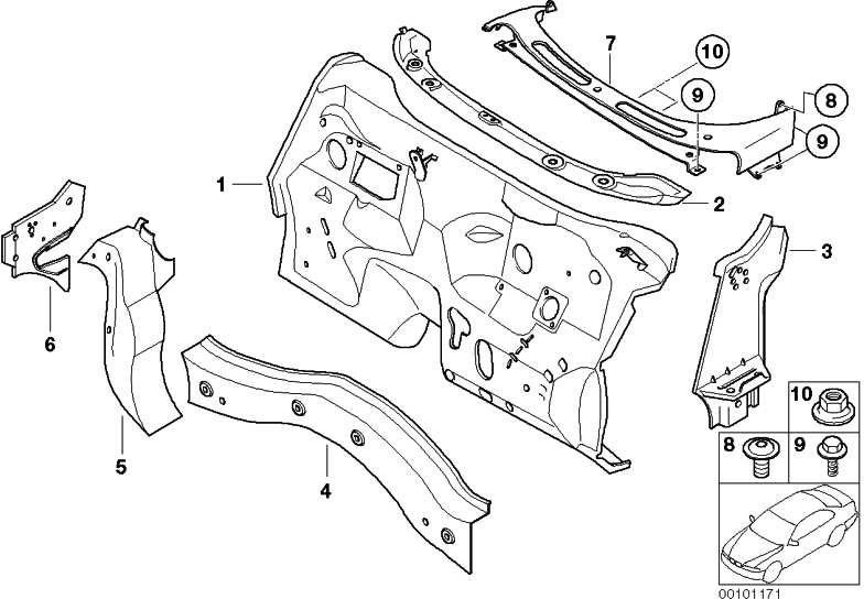 BMW左mini内の本物のa-caille（41137035315）| 41137035315