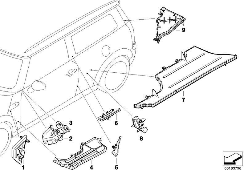 BMW純正フォームパートAピラー左（41217184929）| 41217184929