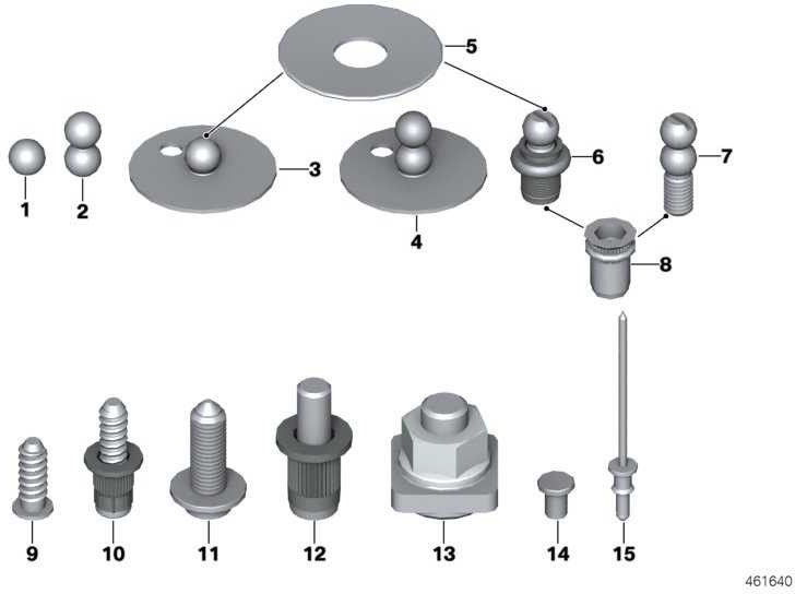 BMW本物のT-Wind Bolt L = 5.4mm Mini 1シリーズ4シリーズX5 2シリーズX1 7シリーズMS 5シリーズ（41318412638）| 41318412638
