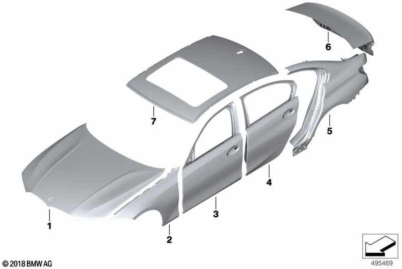 BMW本物のドアフロント右（41517482276）| 41517482276