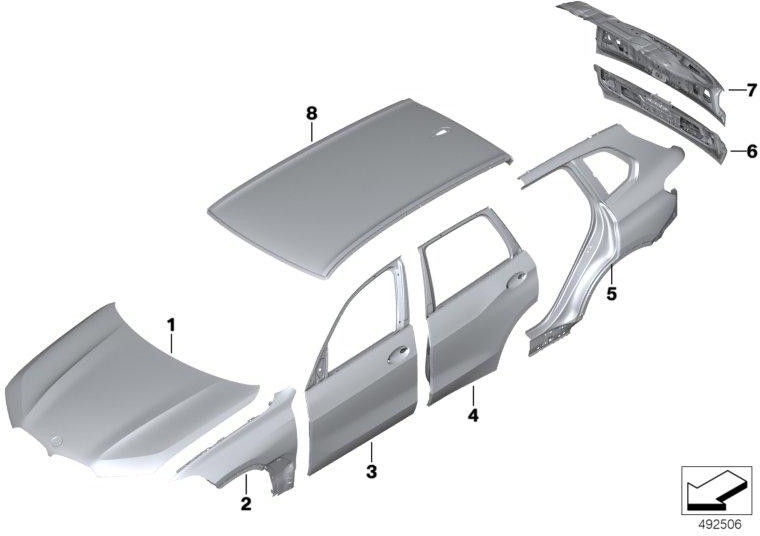 BMW本物のドアフロント右（41518738552）| 41518738552