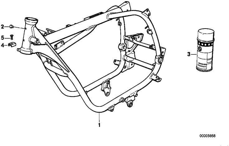 BMW Genoine Frame Foreem Part Schwarz（46512311705）| 46512311705