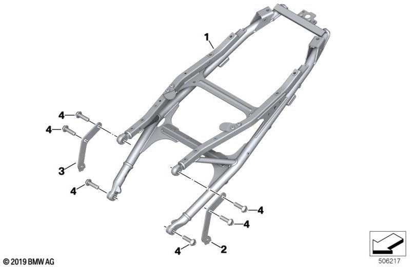 BMW本物のリアフレーム（46518404202）| 46518404202