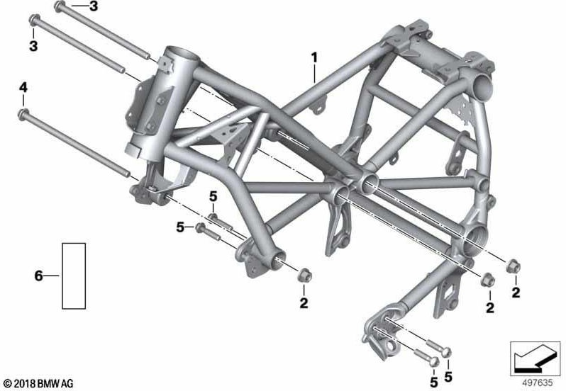 BMW本物のフロントフレームライトホワイト（46518414318）| 46518414318