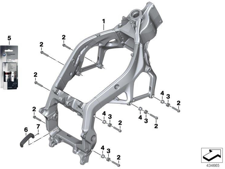 BMW本物のフロントフレームブラック（46518551447）| 46518551447
