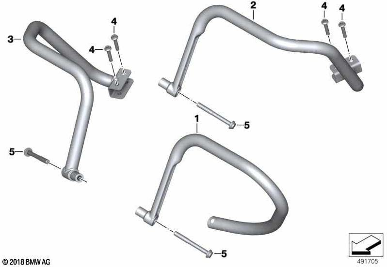 BMW左側の本物の保護ブラケット（46548548593）| 46548548593