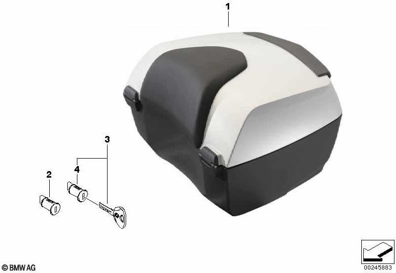 BMW本物のTourentopcase（46548567661）| 46548567661