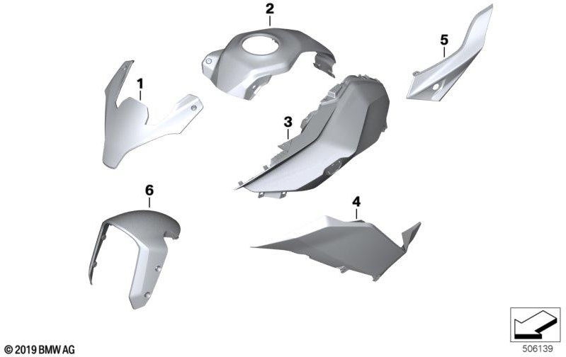 Lightwhite Uni（46619444428）の上のBMW本物の前輪カバー| 4661944428