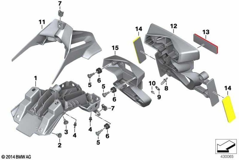 BMW本物のアダプターリアライトUS（46627717031）| 46627717031