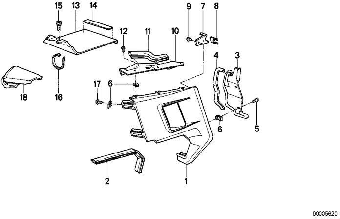 BMW本物のカバー右（46632308012）| 46632308012
